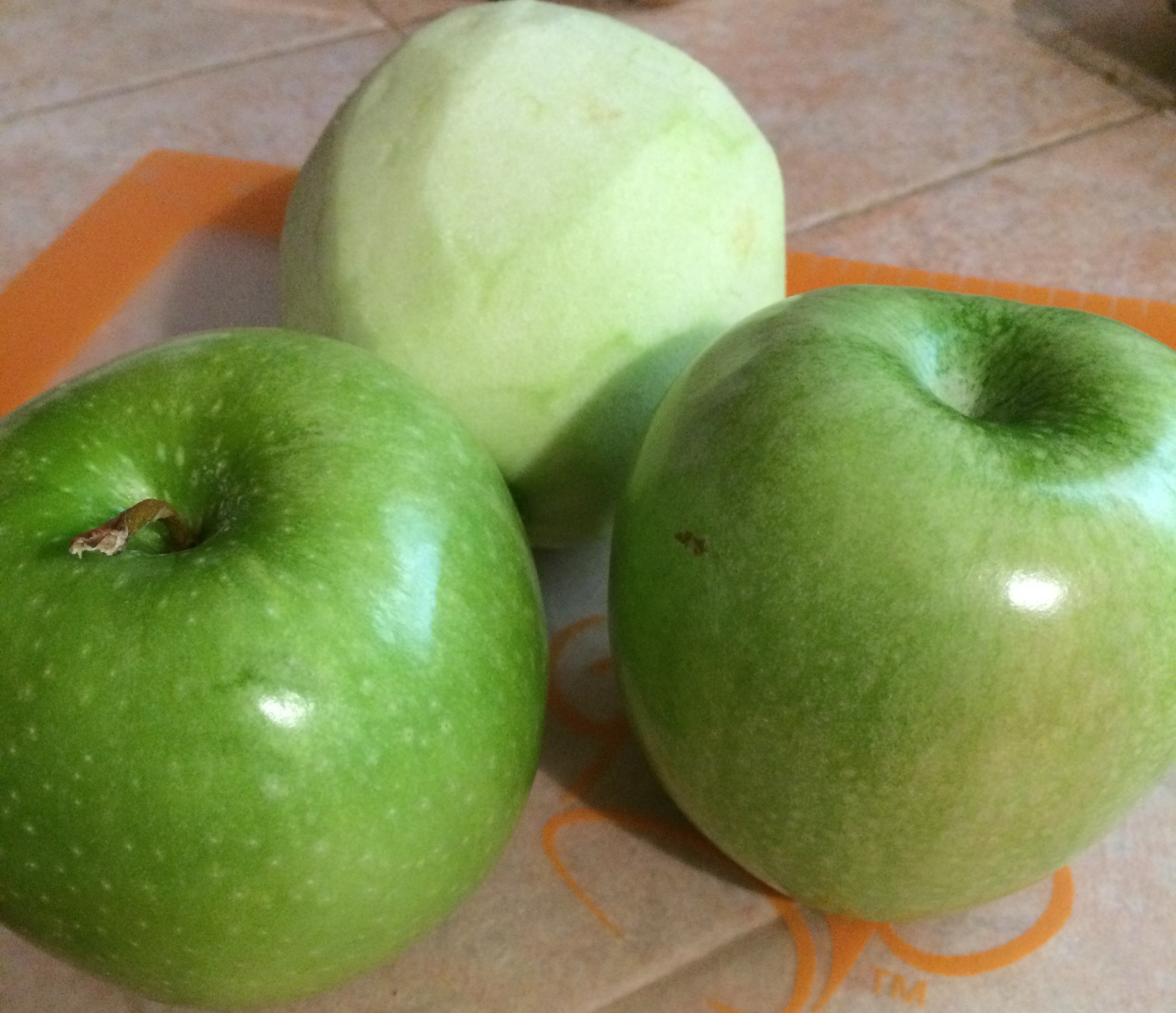 Here were my apples. They were actually fairly large...I'm not sure if you can tell.
